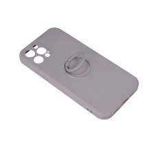 Finger Grip Back Case priekš Xiaomi Mi 11 Lite / 11 Lite 5G NE - Gaiši Pelēks - silikona aizmugures apvalks ar gredzenu / bampers-vāciņš