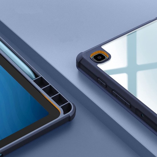 Tech-Protect Hybrid Smart Case priekš Samsung Galaxy Tab S6 Lite P610 / P613 / P615 / P619 - Puķes - triecienizturīgs sāniski atverams maciņš ar magnētu un stendu