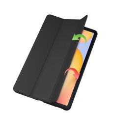Tech-Protect Smart Case 2 priekš Samsung Galaxy Tab S6 Lite P610 / P613 / P615 / P619 - Melns - sāniski atverams maciņš ar magnētu un stendu
