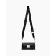 iDeal of Sweden SS22 Olivia Crossbody Bag - Black Croco - sieviešu rokassoma / pleca soma