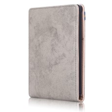 PocketBook Case priekš Basic 4 (606) / Lux 2 (616) / Touch Lux 4 / 5 (627, 628) / Touch HD3 (632) / Color (633) - Pelēks - mākslīgās ādas vertikāli atverams maks / maciņš