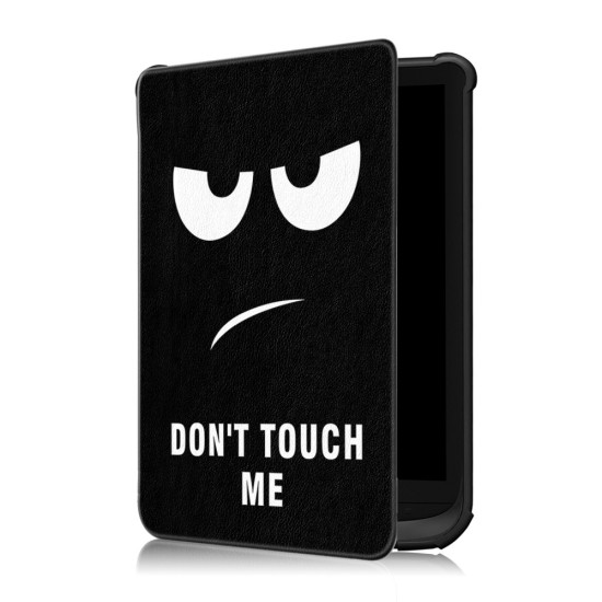 PocketBook Printing Case priekš Basic 4 (606) / Lux 2 (616) / Touch Lux 4 / 5 (627, 628) / Touch HD3 (632) / Color (633) - Don't Touch Me - mākslīgās ādas sāniski atverams maks / maciņš