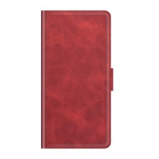 Magnetic Double Clasp PU Leather Book Case series для Huawei P50 Pro - Красный - чехол-книжка с магнитом и стендом / подставкой