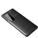Beetle Series Carbon Fiber TPU Protection Phone Cover priekš Huawei P50 Pro - Melns - triecienizturīgs silikona aizmugures apvalks / bampers-vāciņš