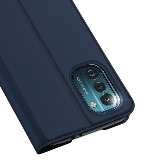 Dux Ducis Skin Pro series priekš Nokia G11 / G21 - Tumši Zils - sāniski atverams maciņš ar magnētu un stendu