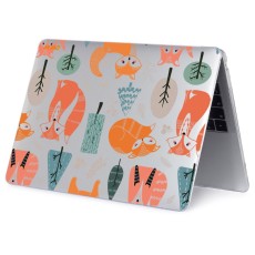 Enkay Hat Prince Hard PC Protective Case priekš Apple MacBook Air 13-inch (2018 / 2019) A1932; (2020) A2179; M1 (2020) A2337 - Caurspīdīgs / Lapsa - plastikas no abām pusēm apvalks / maciņš