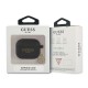 Guess GUA3LSC4EK Silicone Charm 4G Collection Case priekš Apple Airpods 3 - Melns - silikona apvalks bezvadu austiņu lādēšanas ierīcei