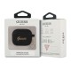 Guess GUA3LSCHSK Silicone Charm Heart Collection Case priekš Apple Airpods 3 - Melns - silikona apvalks bezvadu austiņu lādēšanas ierīcei
