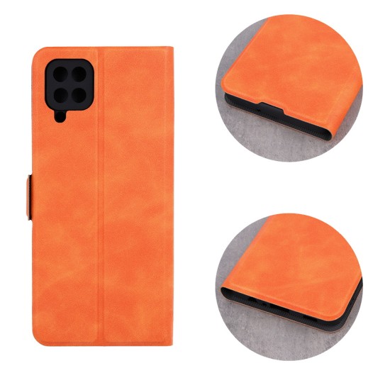 Smart Mono Book Case priekš Xiaomi Poco X3 NFC / X3 Pro - Oranžs - sāniski atverams maciņš ar stendu / grāmatveida maks