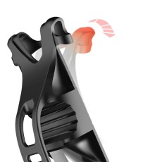 Baseus (SUMIR-BY01) Miracle Universal Silicone Bike / Motorcycle phone holder - Melns - Universāls telefona turētājs / stiprinājums uz velosipēda / motocikla stūres