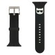 Karl Lagerfeld Silicone Choupette Heads Series Watch Band KLAWMSLCK для Apple Watch 38 / 40 / 41 mm - Чёрный - силиконовый ремешок для умных часов