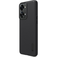Nillkin Super Frosted Shield Matte PC Mobile Cover priekš OnePlus Nord 2T 5G - Melns - plastikas aizmugures apvalks / bampers-vāciņš