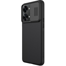 Nillkin CamShield Slide Camera Back Hard Case Cover priekš OnePlus Nord 2T 5G - Melns - plastikas aizmugures apvalks / bampers ar kameras aizsargmehānismu