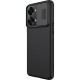 Nillkin CamShield Slide Camera Back Hard Case Cover priekš OnePlus Nord 2T 5G - Melns - plastikas aizmugures apvalks / bampers ar kameras aizsargmehānismu