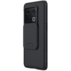 Nillkin CamShield Slide Camera Back Hard Case Cover priekš OnePlus 10 Pro 5G - Melns - plastikas aizmugures apvalks / bampers ar kameras aizsargmehānismu