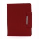 Universal 9.7-inch Leather Magnetic Case Stand for Tablet PC - Red - universāls sāniski atverams maks planšetdatoriem ar stendu (ādas grāmatiņa, leather book wallet case cover stand)