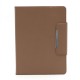 Universal 9.7-inch Leather Magnetic Case Stand for Tablet PC - Brown - universāls sāniski atverams maks planšetdatoriem ar stendu (ādas grāmatiņa, leather book wallet case cover stand)