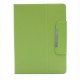 Universal 9.7-inch Leather Magnetic Case Stand for Tablet PC - Green - universāls sāniski atverams maks planšetdatoriem ar stendu (ādas grāmatiņa, leather book wallet case cover stand)