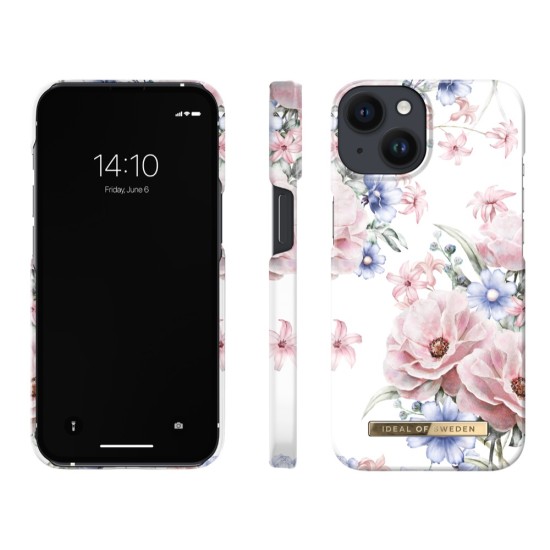 iDeal of Sweden Fashion SS17 Back Case priekš Apple iPhone 14 - Floral Romance - plastikāta aizmugures apvalks ar iebūvētu metālisku plāksni / bampers-vāciņš