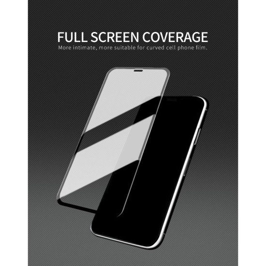 X-One 2.5D Full Glue Extra Strong Crystal Clear Tempered Glass Screen Protector priekš Apple iPhone 14 Pro - Melns - Ekrāna Aizsargstikls / Bruņota Stikla Aizsargplēve