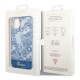 Guess Porcelain Collection Back Case GUHCP14MHGPLHB priekš Apple iPhone 14 Plus - Gaiši Zils - silkona aizmugures apvalks / bampers-vāciņš