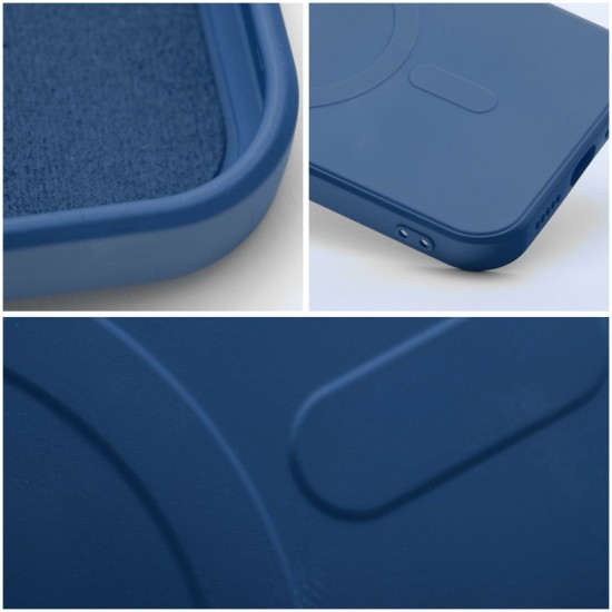Silicone MagSafe Back Case priekš Apple iPhone 12 - Zils - silikona aizmugures apvalks / bampers-vāciņš
