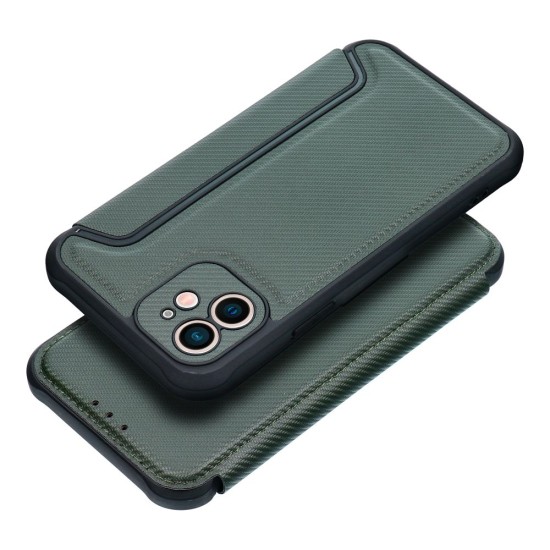 Razor Book Case priekš Samsung Galaxy A52 A525 / A52 5G A526 / A52s 5G A528 - Tumši Zaļš - sāniski atverams maciņš / grāmatveida maks