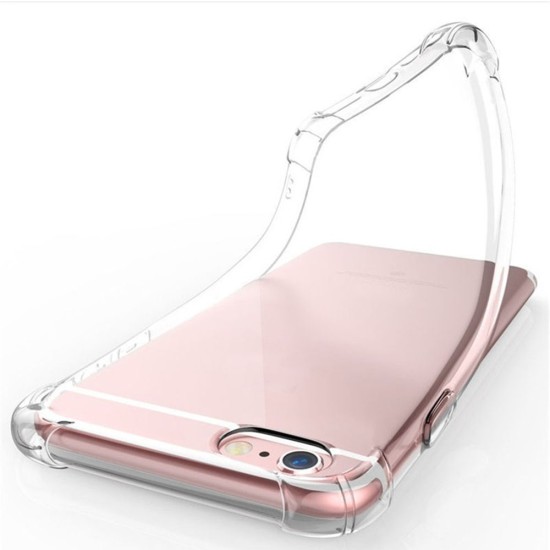 Anti Shock 0.5mm Back Case priekš Apple iPhone 14 - Caurspīdīgs - triecienizturīgs silikona aizmugures apvalks / bampers-vāciņš