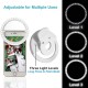 Selfie Led lamp with Micro USB cable - Balts - Portatīvā lampa priekš pašportreta bildēm ar stiprinājumu uz telefona