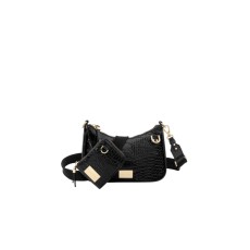iDeal of Sweden AG22 Nora Crossbag - Black Croco - sieviešu pleca soma