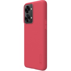 Nillkin Super Frosted Shield Matte PC Mobile Cover priekš OnePlus Nord 2T 5G - Sarkans - plastikas aizmugures apvalks / bampers-vāciņš