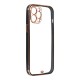 Lux Back Case priekš Apple iPhone 14 Plus - Caurspīdīgs / Melns - silikona aizmugures apvalks / bampers-vāciņš