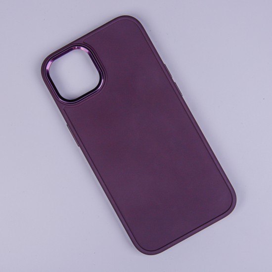 Satin Back Case priekš Apple iPhone 13 Pro Max - Bordo - matēts silikona aizmugures apvalks / bampers-vāciņš
