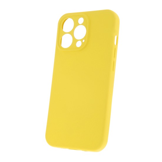 OEM Silicone Back Case (Microfiber Soft Touch) priekš Apple iPhone 11 - Dzeltens - matēts silikona aizmugures apvalks