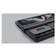 Nillkin CamShield Slide Camera Case priekš Samsung Galaxy Fold4 5G - Melns - plastikāta aizmugures apvalks ar kameras aizsargmehānismu
