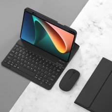 Tech-Protect SC Pen Book Case with Keyboard priekš Xiaomi Pad 5 - Melns - sāniski atverams maciņš ar stendu un klaviatūru
