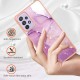 IMD Electroplating Marble Pattern TPU Phone Shell priekš Samsung Galaxy A13 4G A135 - Violets - silikona aizmugures apvalks / bampers-vāciņš