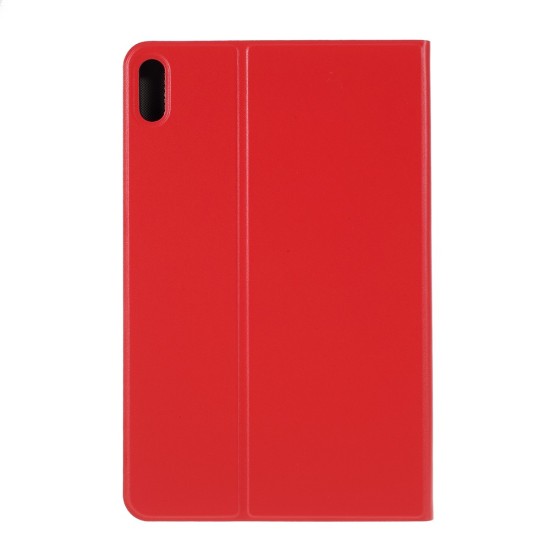 PU Leather Stand Tablet Cover Case priekš Huawei MatePad 10.4 - Sarkans - sāniski atverams maciņš ar stendu