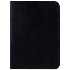 360 Rotary Litchi Grain Leather Cover w/ Stand priekš Apple iPad 10.9 (2022) / 11 (2025) - Melns - sāniski atverams maciņš ar stendu