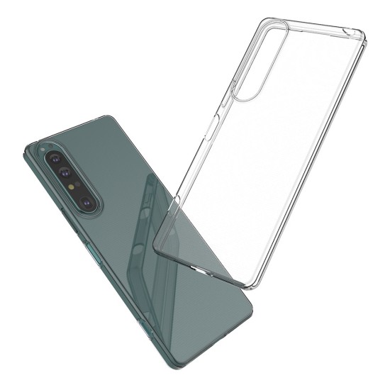 Ultra Thin Soft Clear TPU Phone Case priekš Sony Xperia 1 IV - Caurspīdīgs - plāns silikona aizmugures apvalks / bampers-vāciņš