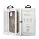 Guess Big Metal Logo Collection Back Case GUHCN614GMGBR priekš Apple iPhone 11 - Brūns - mākslīgās ādas aizmugures apvalks / bampers-vāciņš