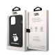 Karl Lagerfeld Silicone Choupette series Back Case KLHCP14LSNCHBCK priekš Apple iPhone 14 Pro - Melns - silikona aizmugures apvalks / bampers-vāciņš