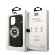 Karl Lagerfeld Silicone RSG series Back Case KLHCP14LSRSGRCK priekš Apple iPhone 14 Pro - Melns - silikona aizmugures apvalks / bampers-vāciņš