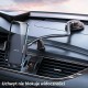 Usams ZJ065 Car Center Console Retractable Phone Holder for Dashboard / Windshield - Melns - Universāls stiprinājums uz automašīnas paneļa vai loga