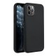 Leather MagSafe Back Case priekš Apple iPhone 11 Pro - Melns - mākslīgās ādas aizmugures apvalks / bampers-vāciņš