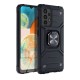 Nitro Armored Hybrid Back Case priekš Samsung Galaxy A23 5G A236 - Melns - triecienizturīgs silikona-plastikāta aizmugures apvalks ar gredzenu / bampers-vāciņš