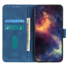 Khazneh Vintage Style PU Leather Book Case with Clasp для Huawei Nova Y90 - Синий - чехол-книжка с магнитом и стендом / подставкой
