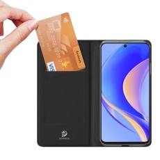 Dux Ducis Skin Pro series priekš Huawei Nova Y90 - Melns - sāniski atverams maciņš ar magnētu un stendu
