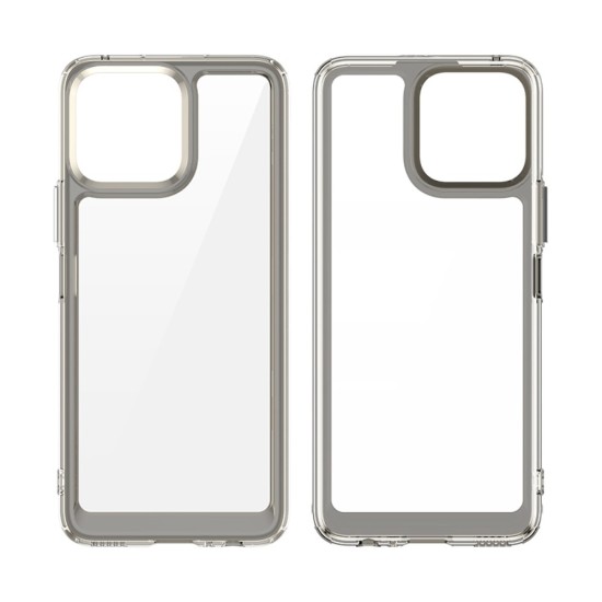 Shockproof TPU Acrylic Hybrid Back Case priekš Huawei Honor X8 - Caurspīdīgs - triecienizturīgs silikona aizmugures apvalks / bampers-vāciņš