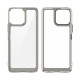 Shockproof TPU Acrylic Hybrid Back Case для Huawei Honor X8 - Прозрачный - противоударная силиконовая накладка / бампер-крышка